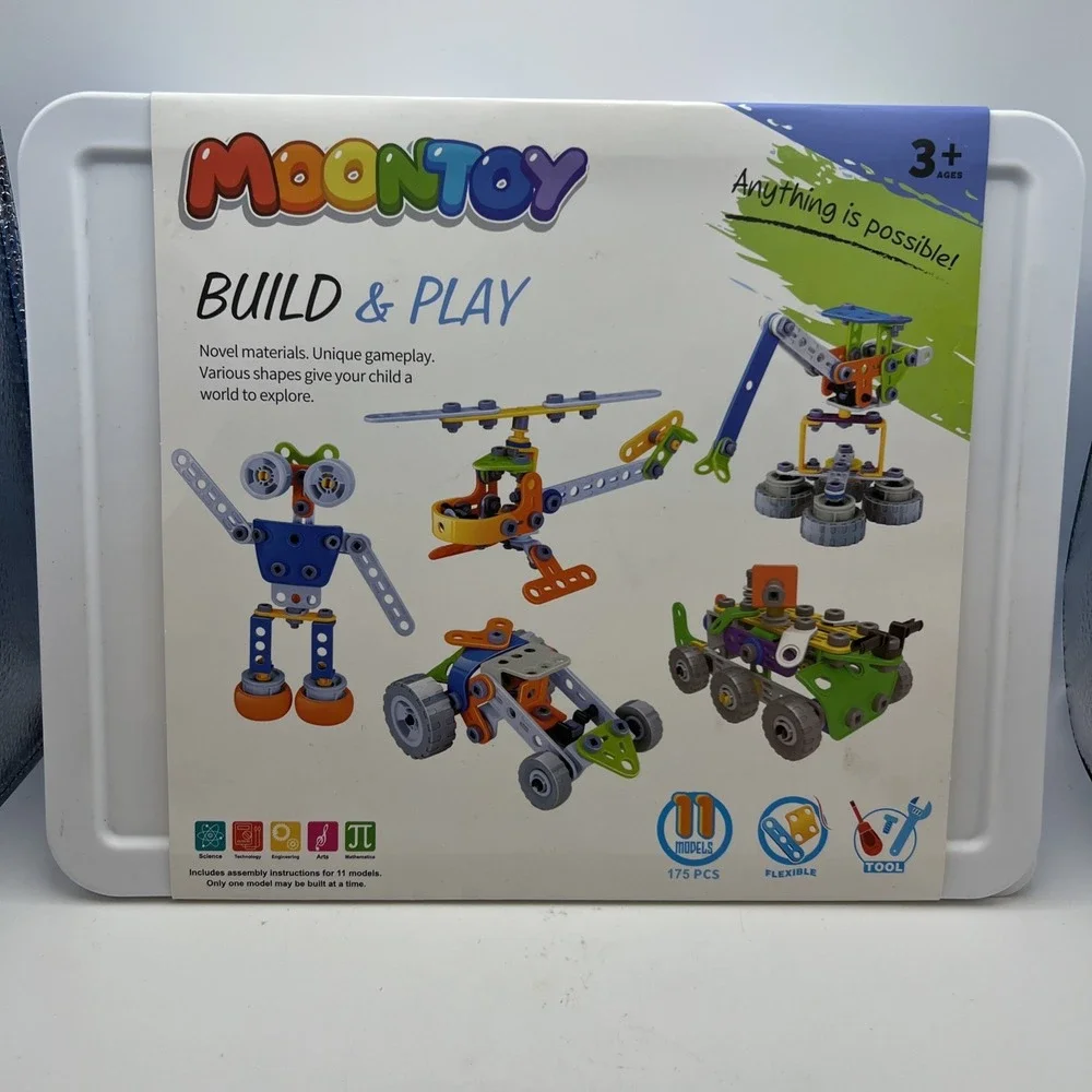 MOONTOY 11 in 1 STEM Kits Building Toys for Kids Ages 4-8 5-7, Stem Toys for ...